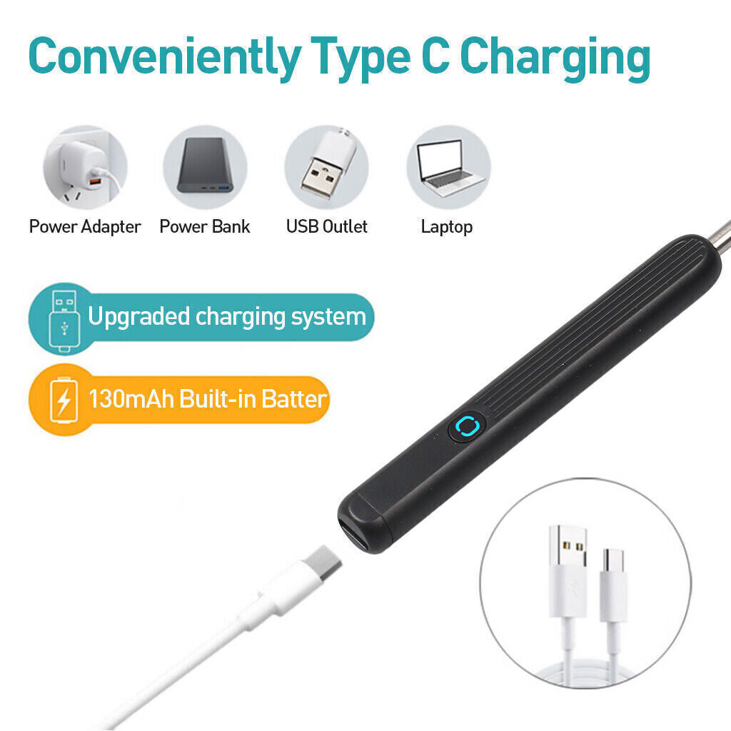 Wireless Ear Wax Remover, Camera HD Ear Endoscope Spoon Pick Cleaning Tools Kit