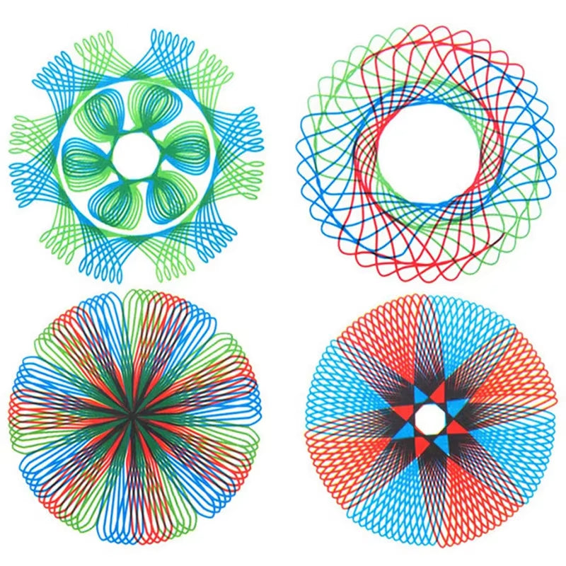 22Pcs Spirograph Drawing Toys Set Interlocking Gears Wheels Painting Drawing Accessories Creative Educational Toy Spirographs