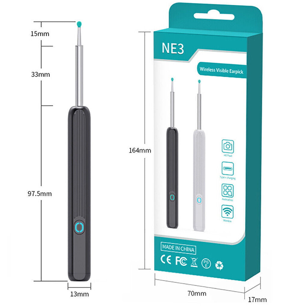 Wireless Ear Wax Remover, Camera HD Ear Endoscope Spoon Pick Cleaning Tools Kit