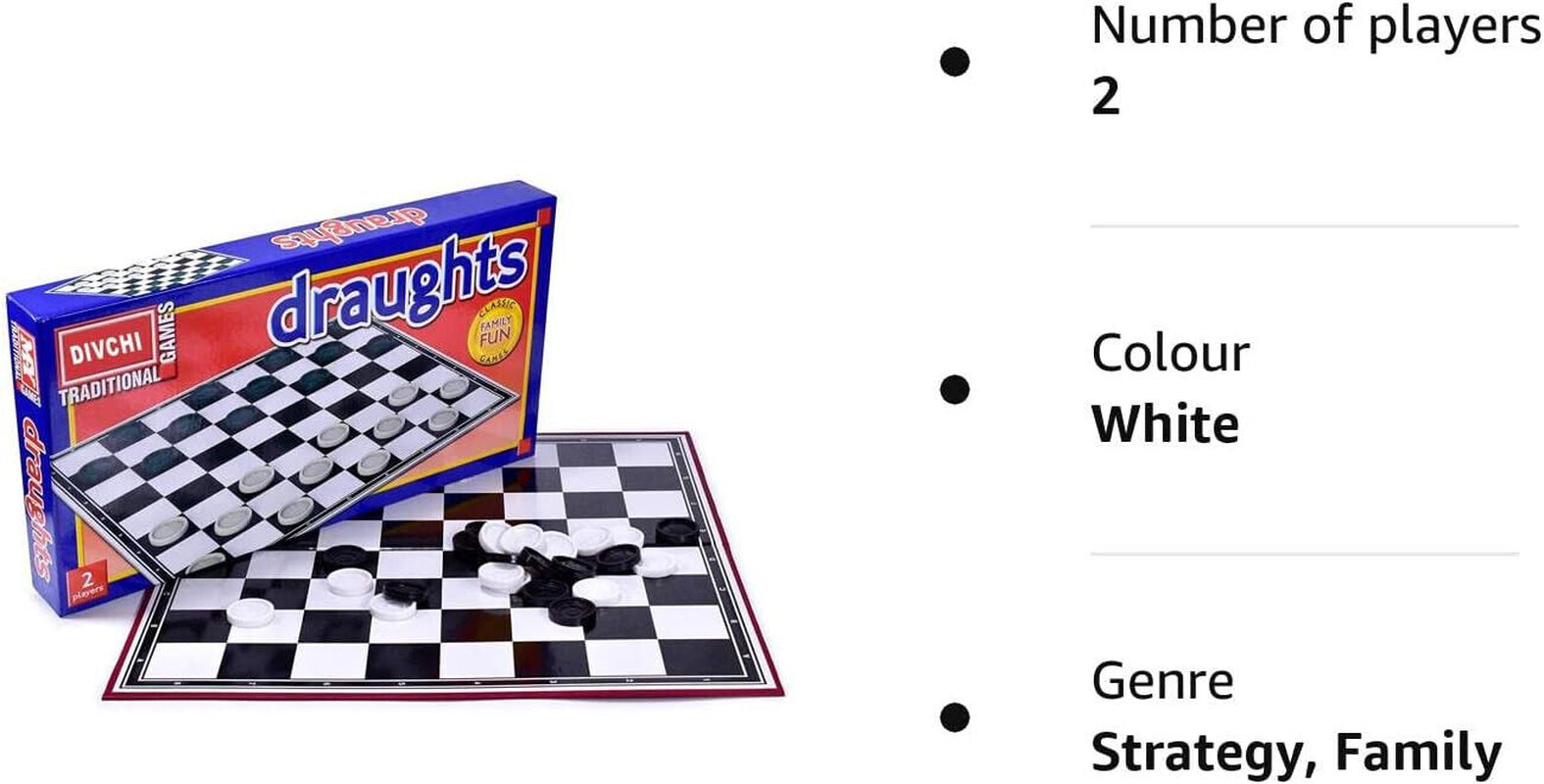 Draughts Traditional Family Board Game Holiday Party Fun Best Xmas Gift