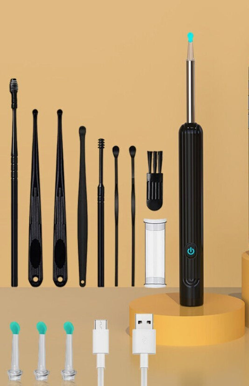 Wireless Ear Wax Remover, Camera HD Ear Endoscope Spoon Pick Cleaning Tools Kit