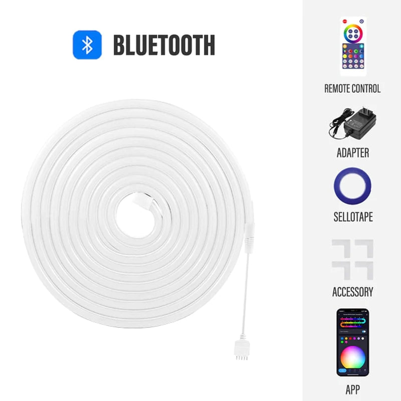 Illuminate Your Space with the RGBIC Neon Light: Smart WiFi-Enabled Rope Light for Customizable Music Sync and Ambient Decor