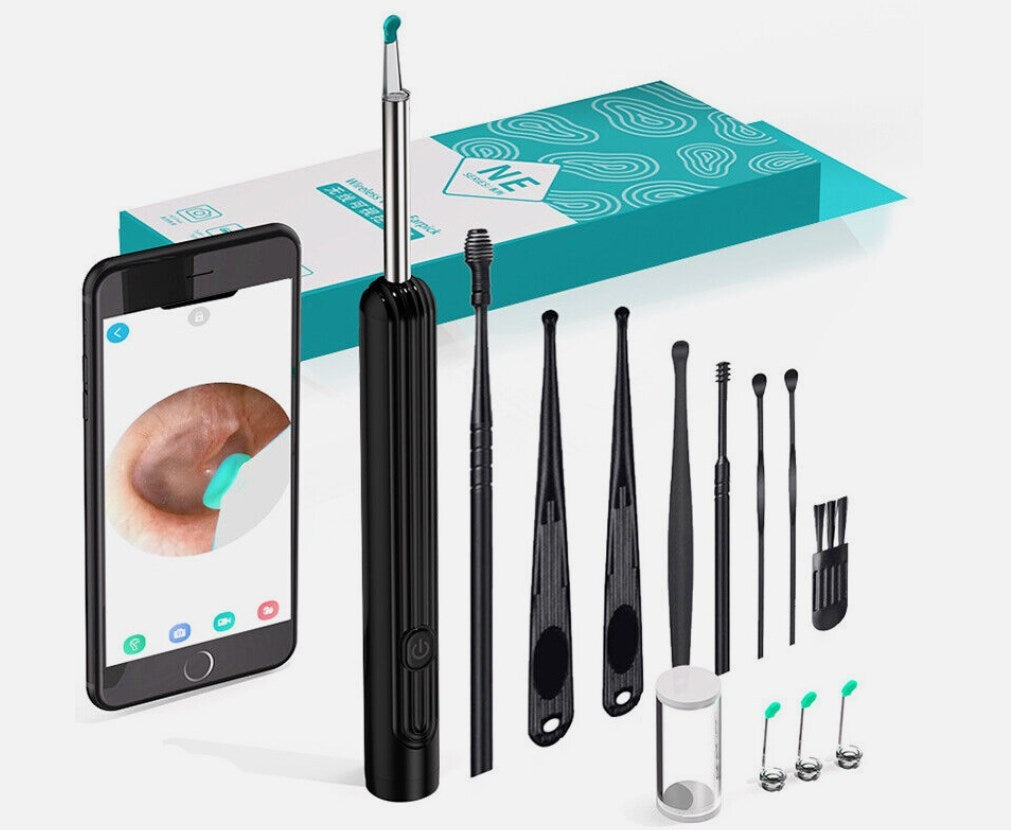 Wireless Ear Wax Remover, Camera HD Ear Endoscope Spoon Pick Cleaning Tools Kit