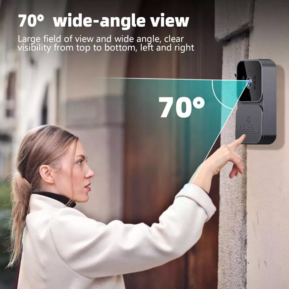 Wireless Wifi Video Doorbell Smart Camera Door Bell Ring Intercom Security UK