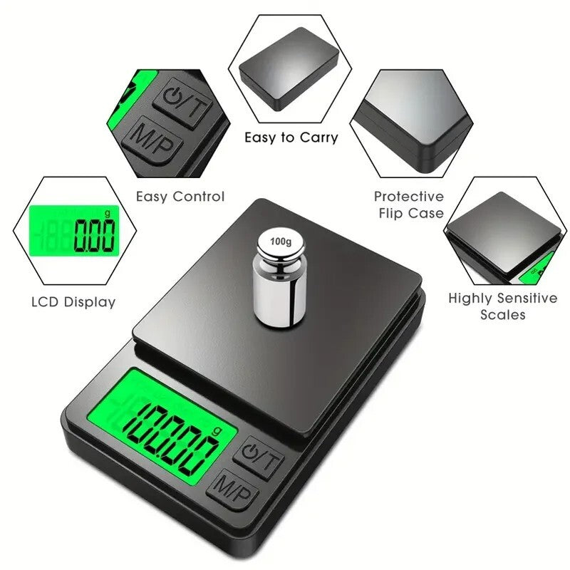 Precision Digital Pocket Scale 1000G X 0.01G - Food, Jewelry, Ounces, Grain UK