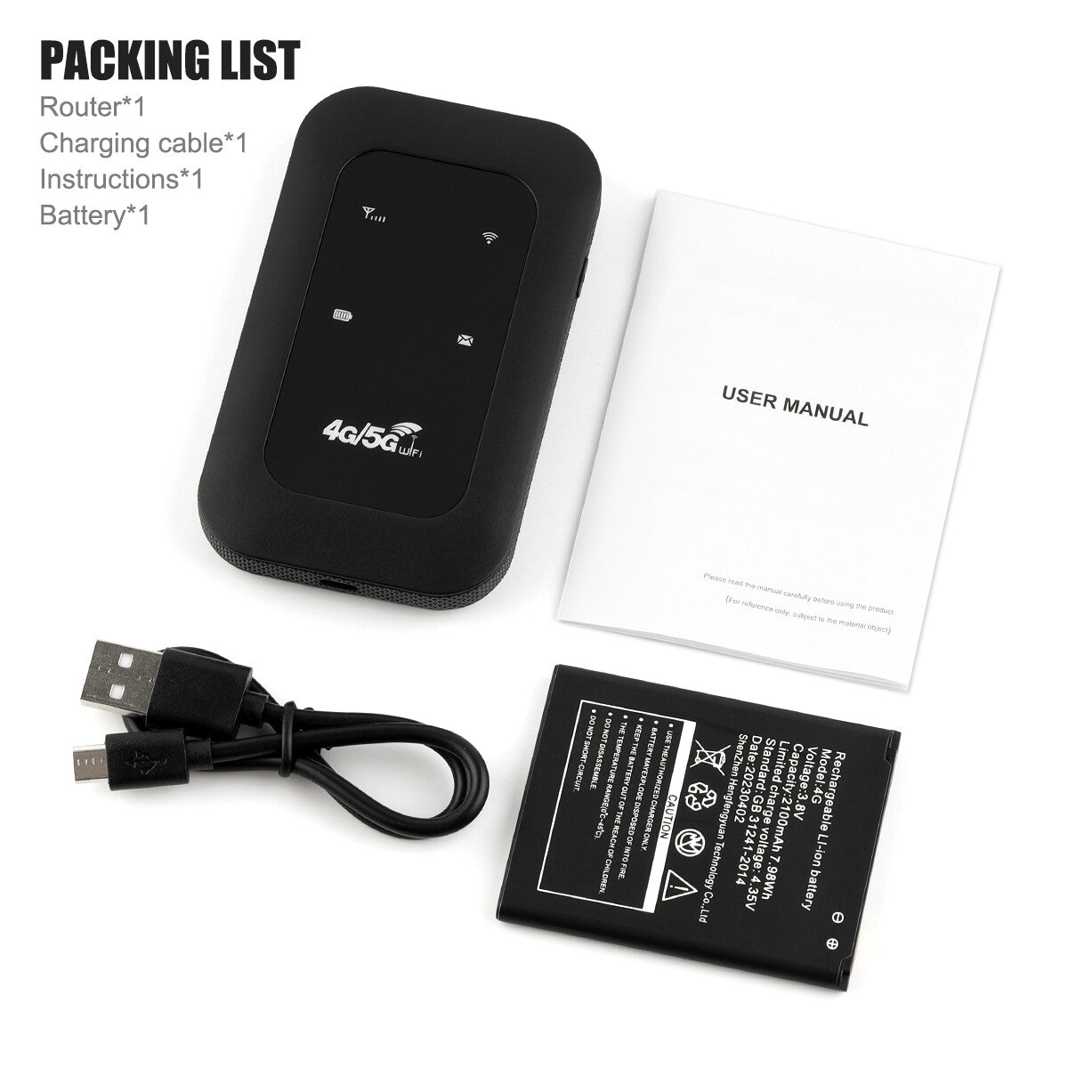 Unlocked Wifi Mobile Broadband Wireless Router Portable Mifi Hotspot 4G LTE TOP!