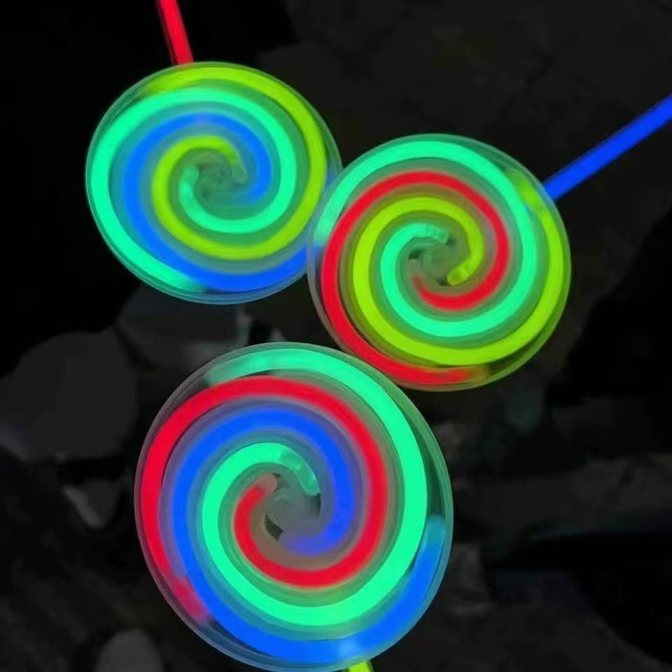 Lollipop Glow Stick Set Glowing Rotating Windmill Party Concert Stage Toy DIY Fluorescent Prop