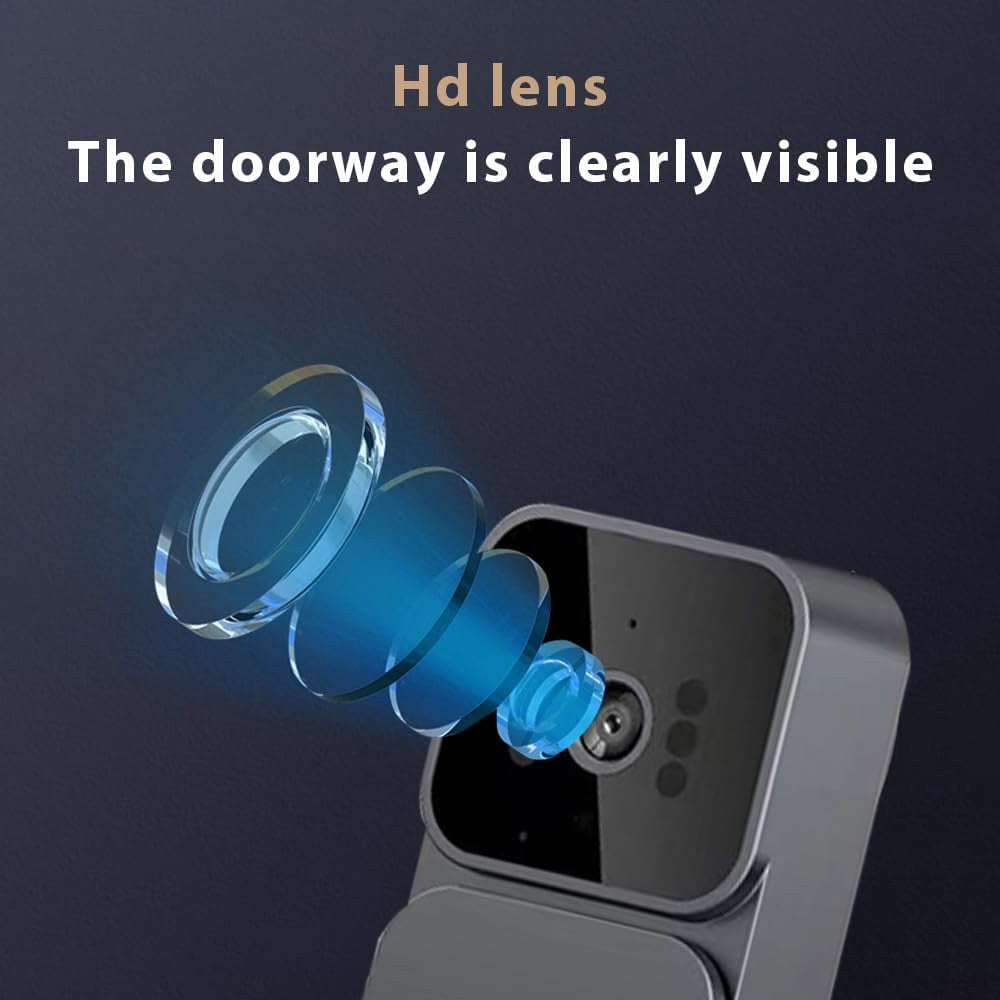 Wireless Wifi Video Doorbell Smart Camera Door Bell Ring Intercom Security UK