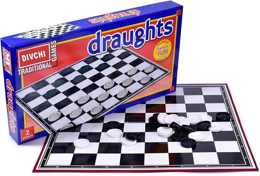 Draughts Traditional Family Board Game Holiday Party Fun Best Xmas Gift