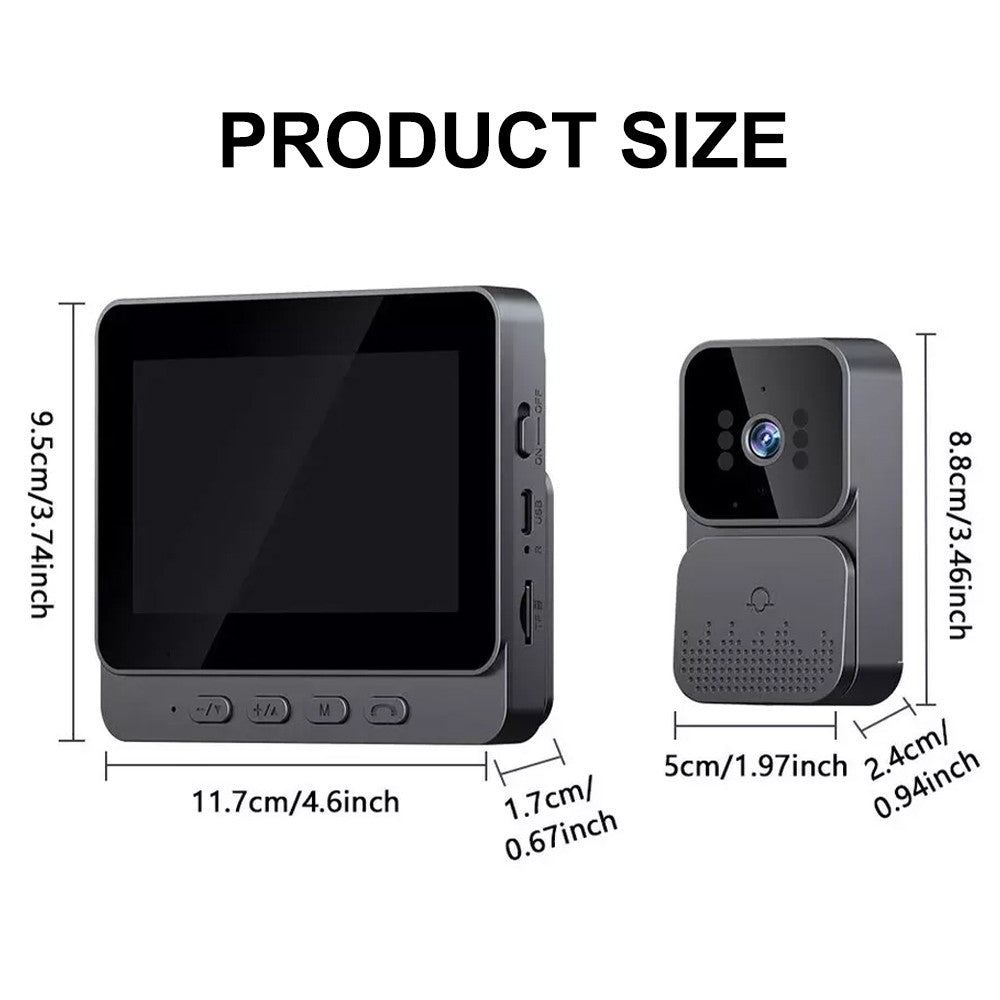 Wireless Wifi Video Doorbell Smart Camera Door Bell Ring Intercom Security UK