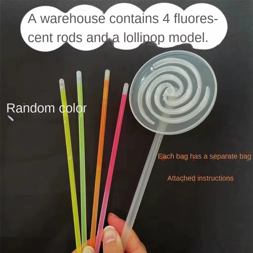 Lollipop Glow Stick Set Glowing Rotating Windmill Party Concert Stage Toy DIY Fluorescent Prop