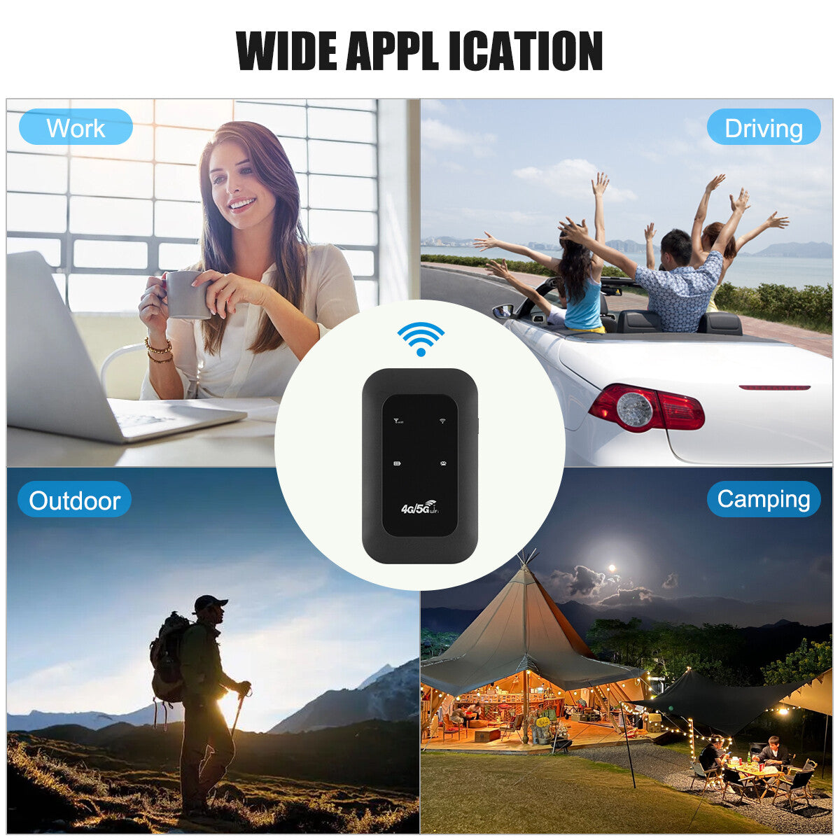 Unlocked Wifi Mobile Broadband Wireless Router Portable Mifi Hotspot 4G LTE TOP!