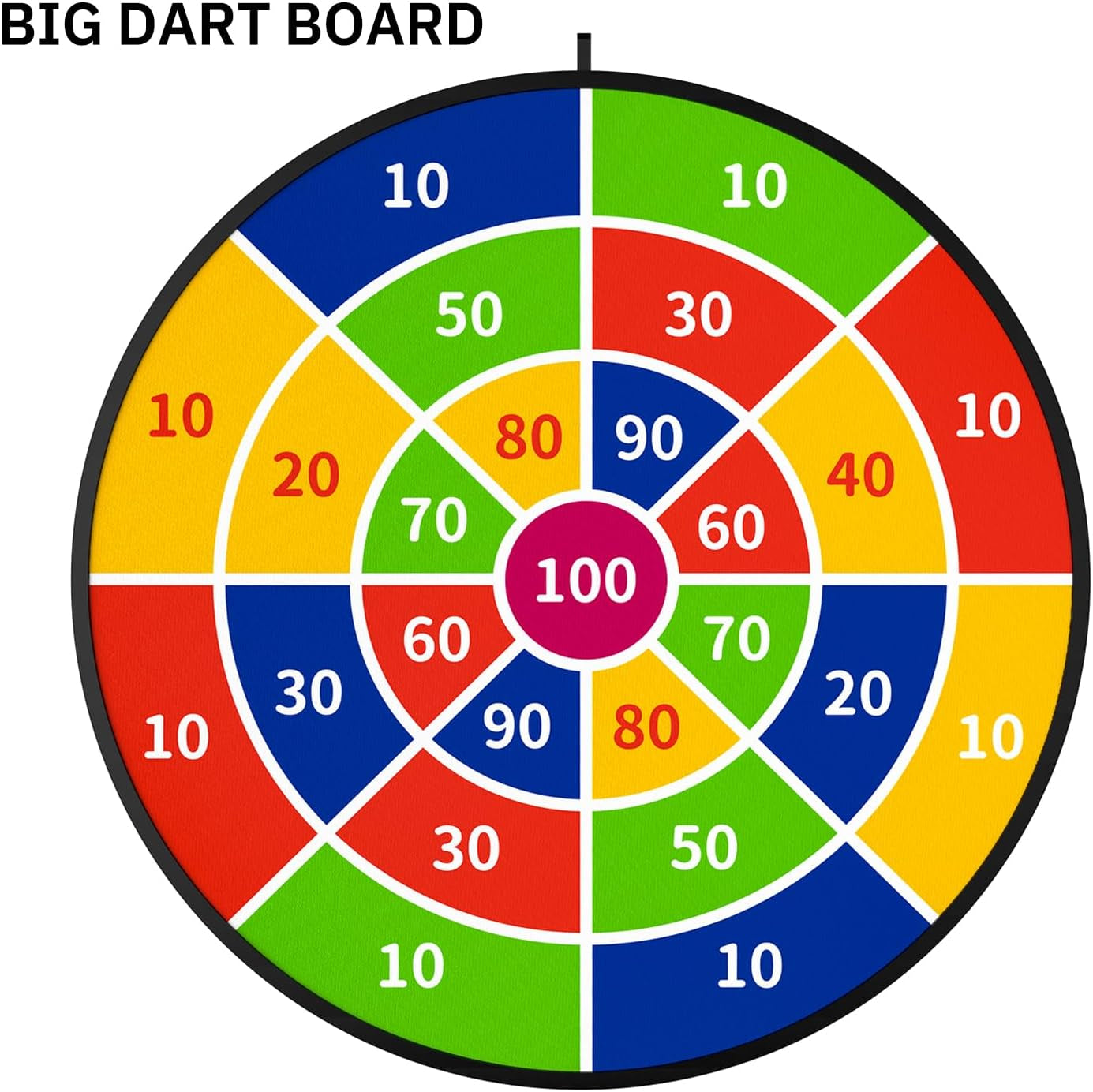 29" Large Dart Board for Kids, Boys Toys Dartboards with 20 Velcro Sticky Balls, Indoor & Outdoor Sport Fun Party Play Game Toys, Birthday Kids Gift Boys Girls 3 4 5 6 7 8 9 10 11 12 Years Old