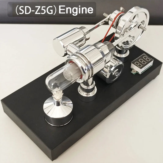 Stirling Engine Generator Model DIY Physics Experiment Power Generation Model Creative Gift Toy Engine