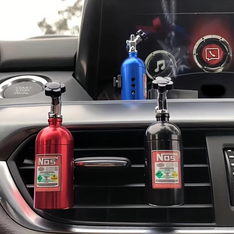 Car Air Freshener with Nos Nitrogen Bottle, Provides Fragrance for Car Vents, Automotive Aroma Accessories, Enhances Vehicle Interior Scent, Car Interior Diffusers
