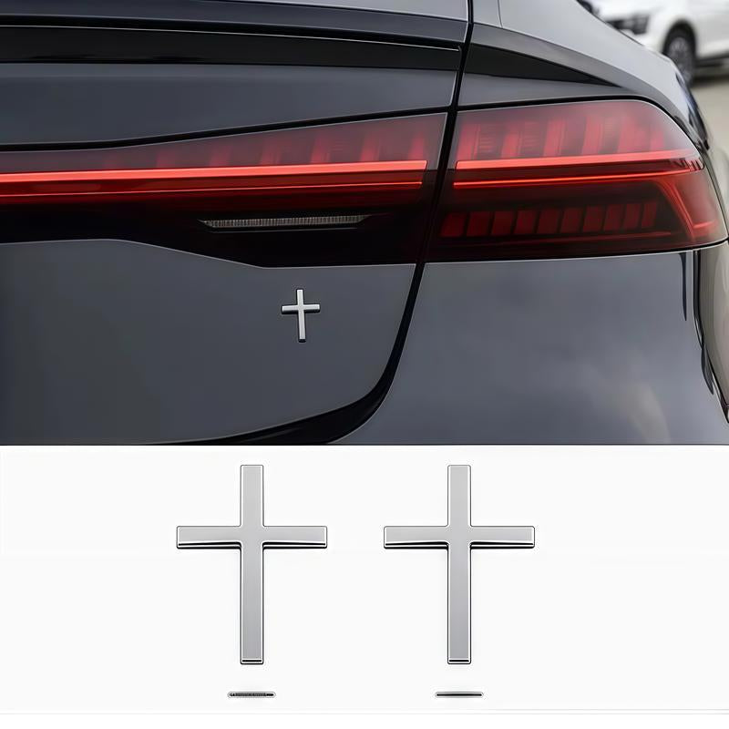 Car Exterior Decorative Sticker Universal Cross Design for Motorcycle & SUV Car Decorations Decal Sticker for Cars Car Decals Easy Application Stylish Cross Aesthetic Enhancer