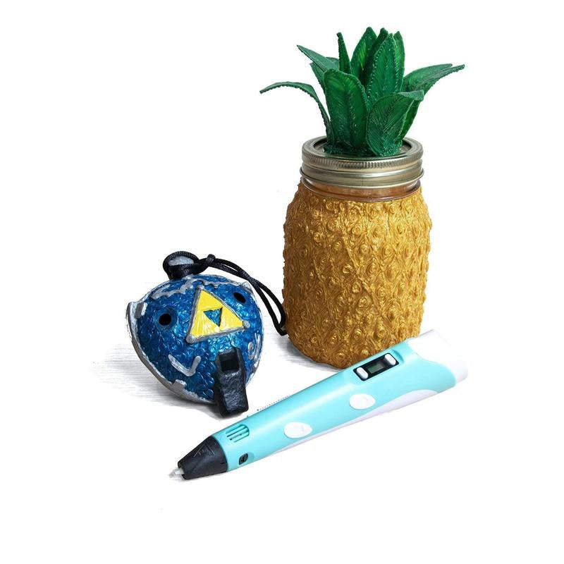 3D Pen Art and Paint School & Educational Supplies Kit, Includes 3D Pen, Colors of PLA Filament, Charger