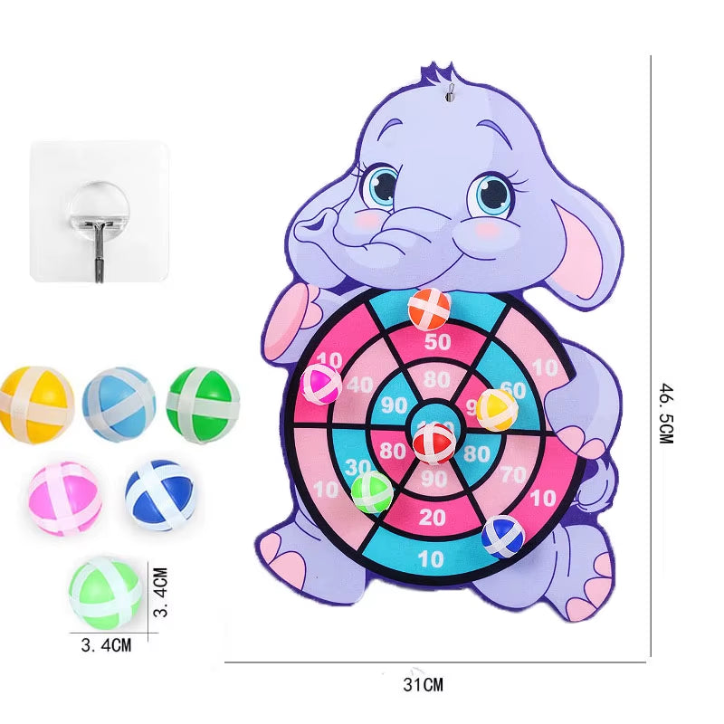 Sticky Balls Dart Board Games for Children Boys Indoor Party Games Dart Board for Kids Educational Toys 3 4 5 Years