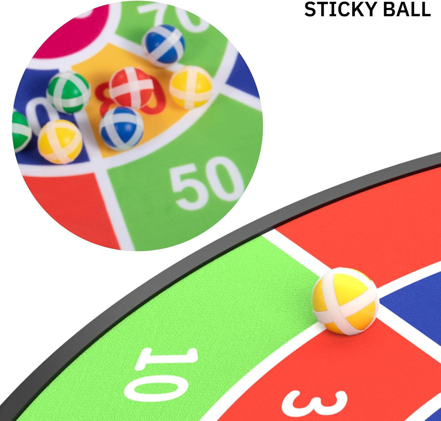 29" Large Dart Board for Kids, Boys Toys Dartboards with 20 Velcro Sticky Balls, Indoor & Outdoor Sport Fun Party Play Game Toys, Birthday Kids Gift Boys Girls 3 4 5 6 7 8 9 10 11 12 Years Old