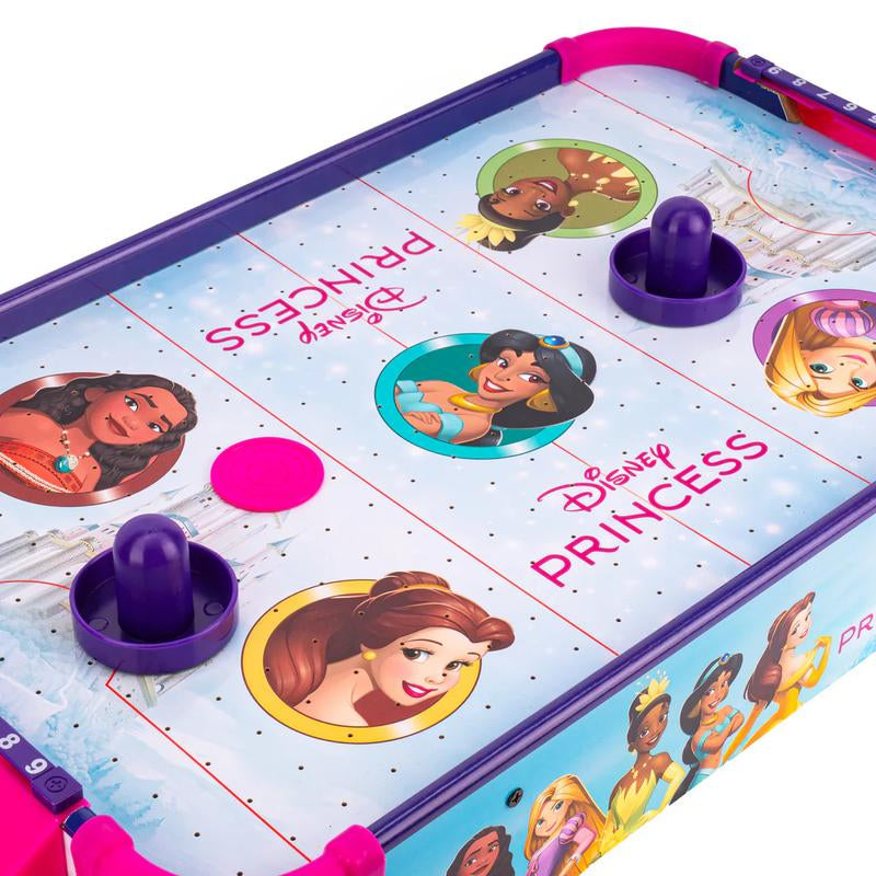 Wooden Electronic Air Hockey Table - Disney Princess Mickey Stitch Avengers Transformers Edition for Kids Ages 4+, Officially Licensed