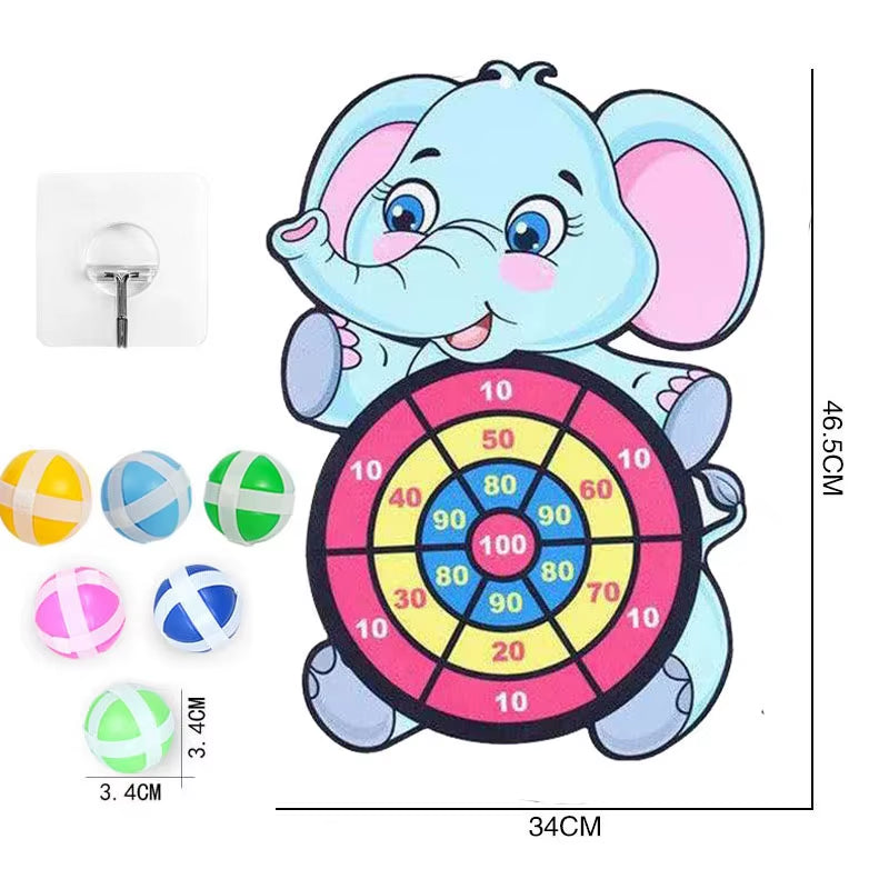 Sticky Balls Dart Board Games for Children Boys Indoor Party Games Dart Board for Kids Educational Toys 3 4 5 Years