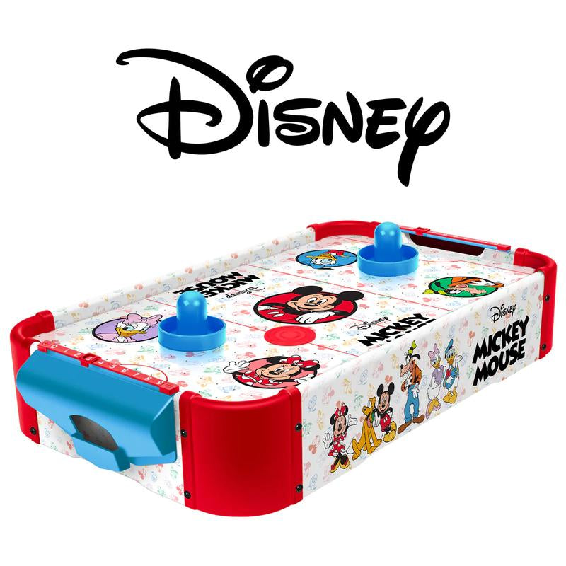 Wooden Electronic Air Hockey Table - Disney Princess Mickey Stitch Avengers Transformers Edition for Kids Ages 4+, Officially Licensed