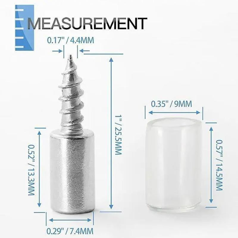 40Count Self-Tapping Screws,Shelf Support Pegs,Shelf Pins with Non-Slip Sleeve,Cabinet Shelf Pegs for Kitchen Utensils,Bookcases and Wardrobes,Fixed Support Self-Tapping Cross Screw.