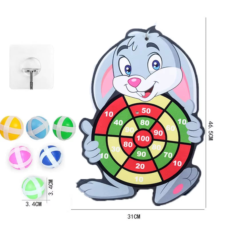 Sticky Balls Dart Board Games for Children Boys Indoor Party Games Dart Board for Kids Educational Toys 3 4 5 Years