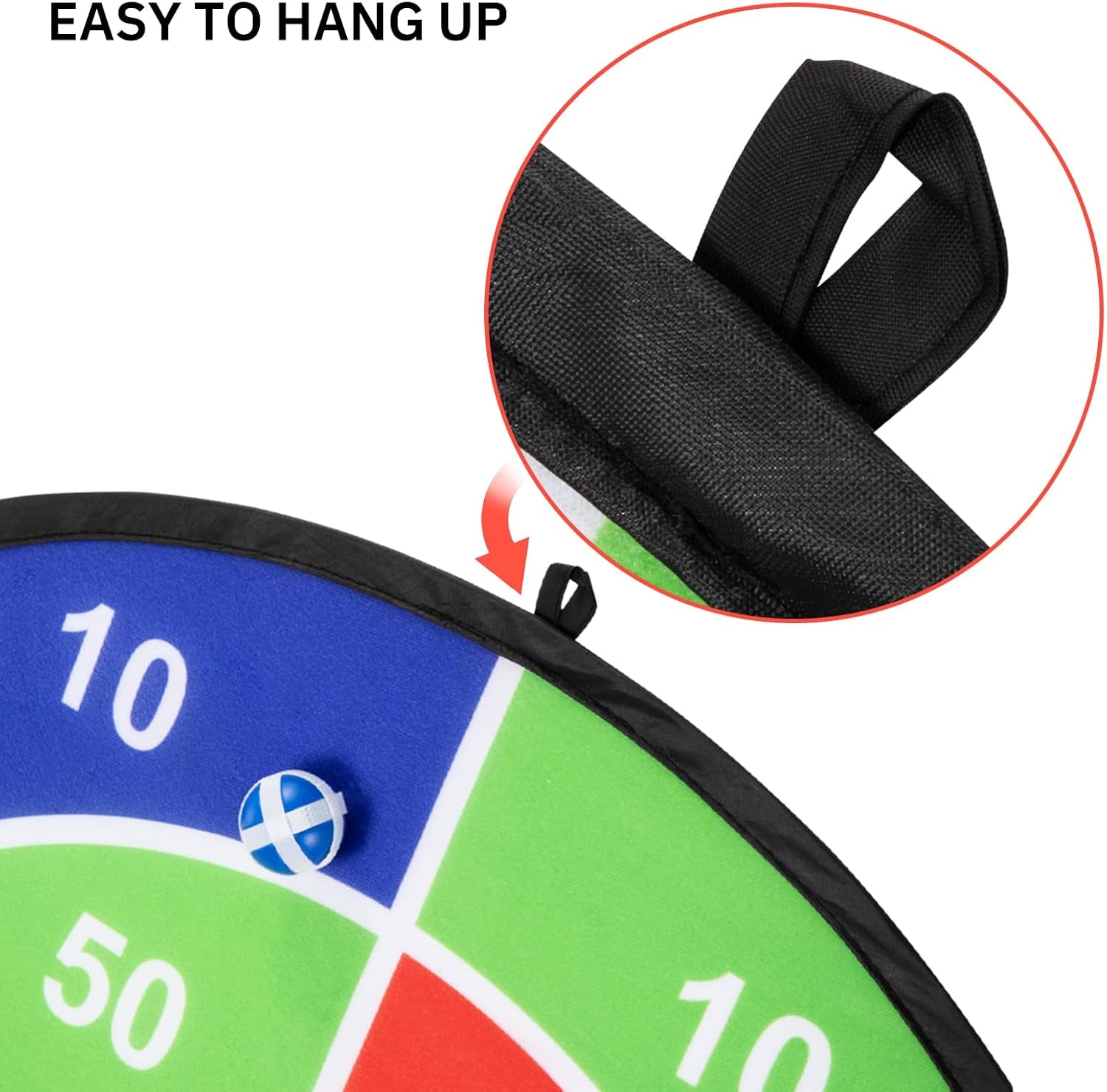 29" Large Dart Board for Kids, Boys Toys Dartboards with 20 Velcro Sticky Balls, Indoor & Outdoor Sport Fun Party Play Game Toys, Birthday Kids Gift Boys Girls 3 4 5 6 7 8 9 10 11 12 Years Old