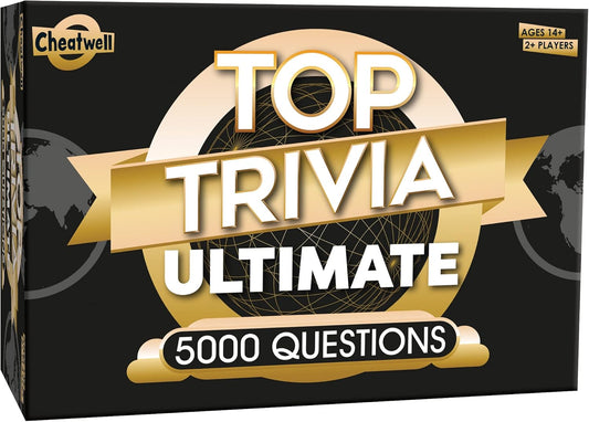 Cheatwell Games Top Trivia Ultimate, Quiz Game - 5000 Questions to Test Your Kno