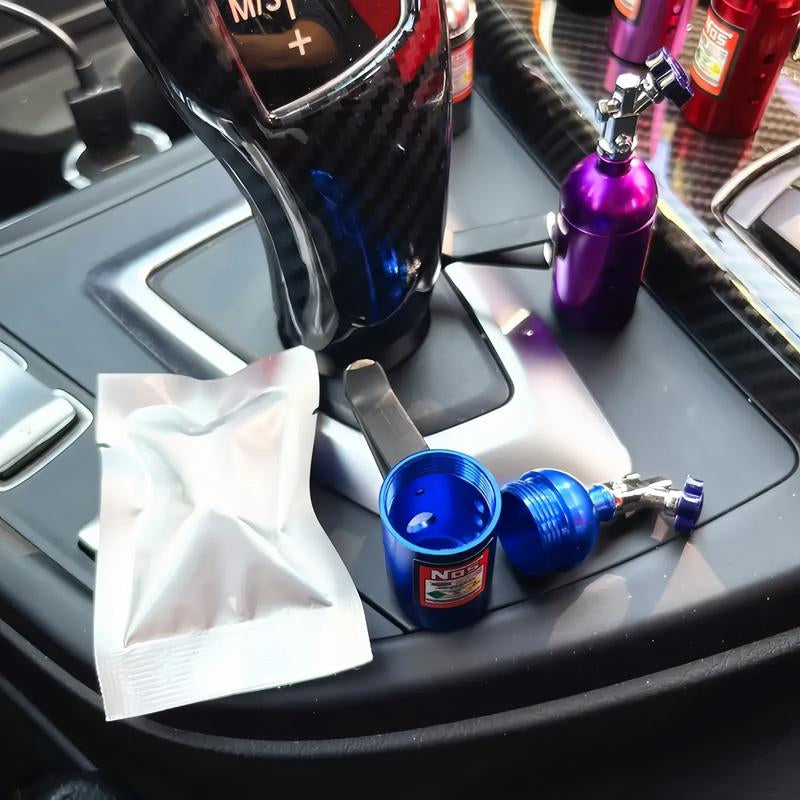 Car Air Freshener with Nos Nitrogen Bottle, Provides Fragrance for Car Vents, Automotive Aroma Accessories, Enhances Vehicle Interior Scent, Car Interior Diffusers