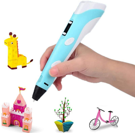 3D Pen Art and Paint School & Educational Supplies Kit, Includes 3D Pen, Colors of PLA Filament, Charger
