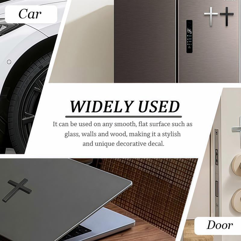 Car Exterior Decorative Sticker Universal Cross Design for Motorcycle & SUV Car Decorations Decal Sticker for Cars Car Decals Easy Application Stylish Cross Aesthetic Enhancer
