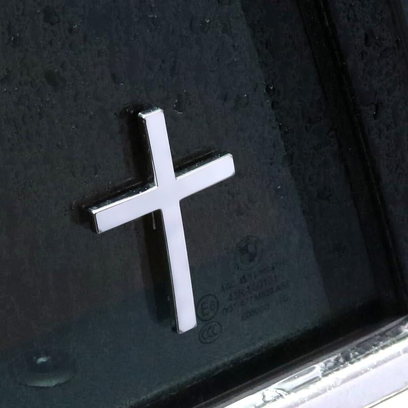 Car Exterior Decorative Sticker Universal Cross Design for Motorcycle & SUV Car Decorations Decal Sticker for Cars Car Decals Easy Application Stylish Cross Aesthetic Enhancer