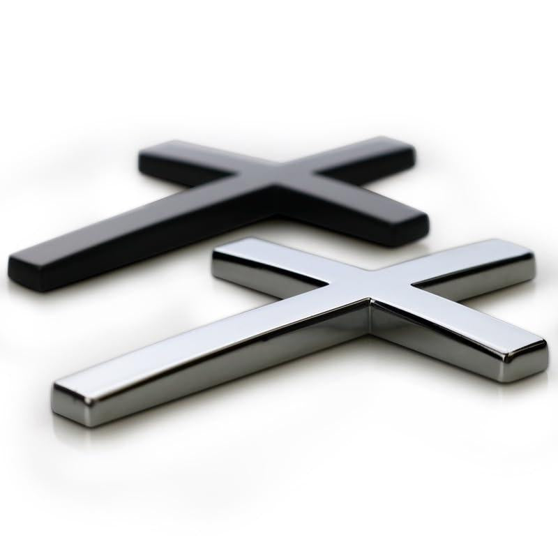 Car Exterior Decorative Sticker Universal Cross Design for Motorcycle & SUV Car Decorations Decal Sticker for Cars Car Decals Easy Application Stylish Cross Aesthetic Enhancer