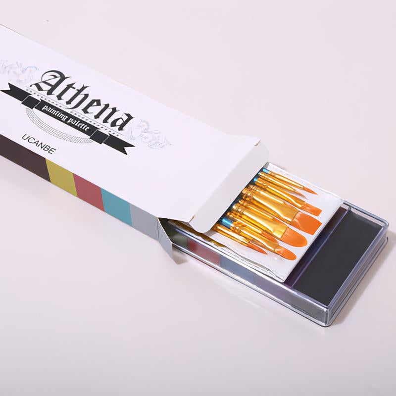 UCANBE Athena Face and Body Oil Paint Palette, Professional and Safe Non-Toxic Tattoo Halloween Special Effects Party Makeup Kit for Kids and Adults.