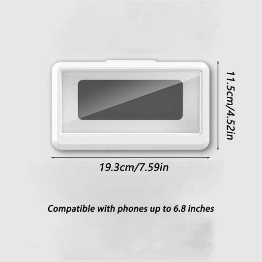 360° Rotating Bathroom Phone Case, Wall Mounted Shower Phone Holder, Waterproof Anti-Fog Phone Support Stand for Bathroom Toilet
