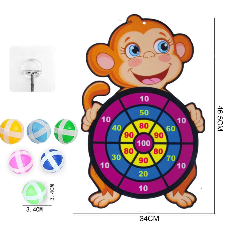 Sticky Balls Dart Board Games for Children Boys Indoor Party Games Dart Board for Kids Educational Toys 3 4 5 Years
