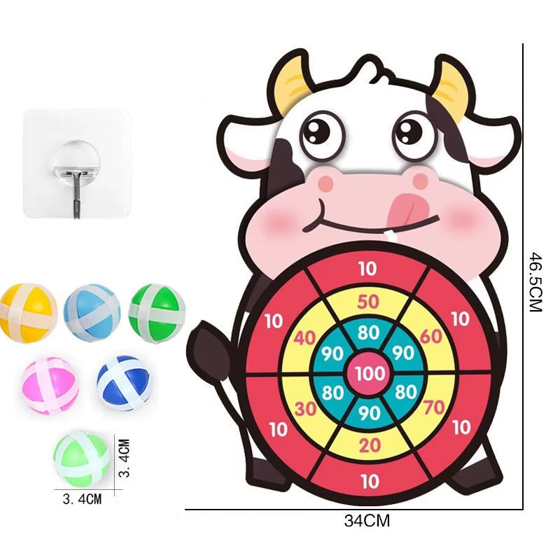Sticky Balls Dart Board Games for Children Boys Indoor Party Games Dart Board for Kids Educational Toys 3 4 5 Years