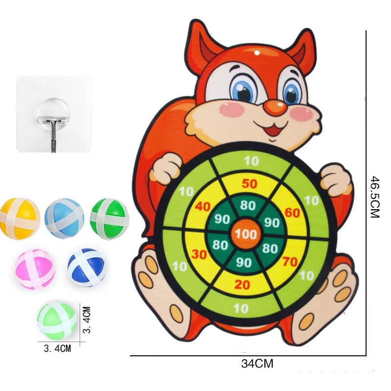 Sticky Balls Dart Board Games for Children Boys Indoor Party Games Dart Board for Kids Educational Toys 3 4 5 Years