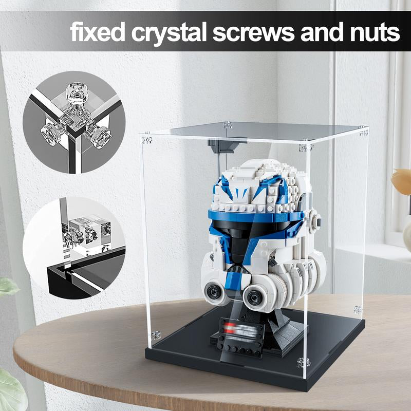 Display Case for Star- Wars Helmet, Display Box Compatible with Helmet 75429 76285 75349 75328 75304 75351 75327 76187 76182 76199